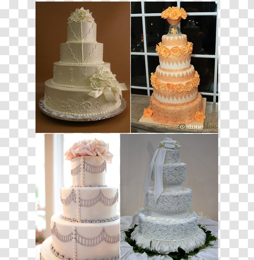Wedding Cake Buttercream Decorating Torte - Illustration Transparent PNG