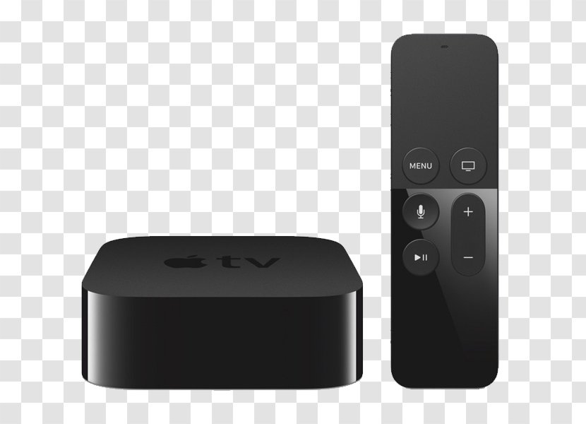 Apple TV (4th Generation) Television Digital Media Player - Streaming Transparent PNG