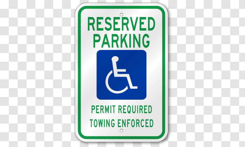 United States Disabled Parking Permit Car Park Disability ADA Signs - Accessibility Transparent PNG