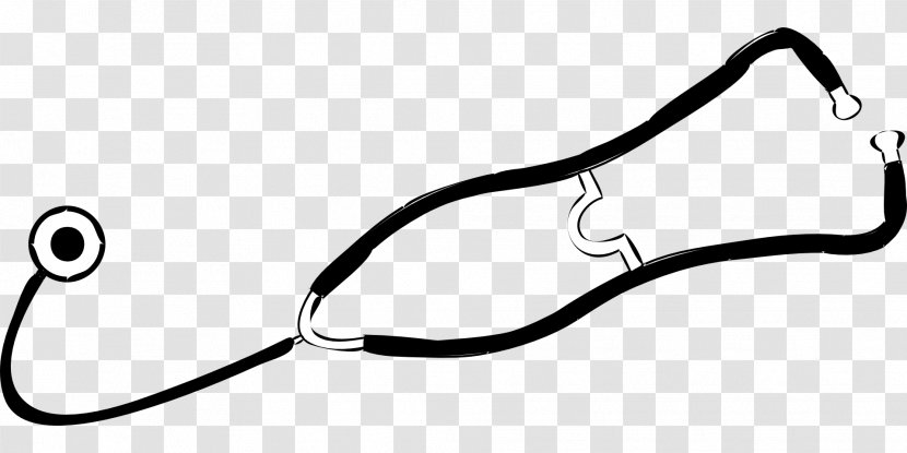 Stethoscope Physician Clip Art - Monochrome Photography - Tools Transparent PNG