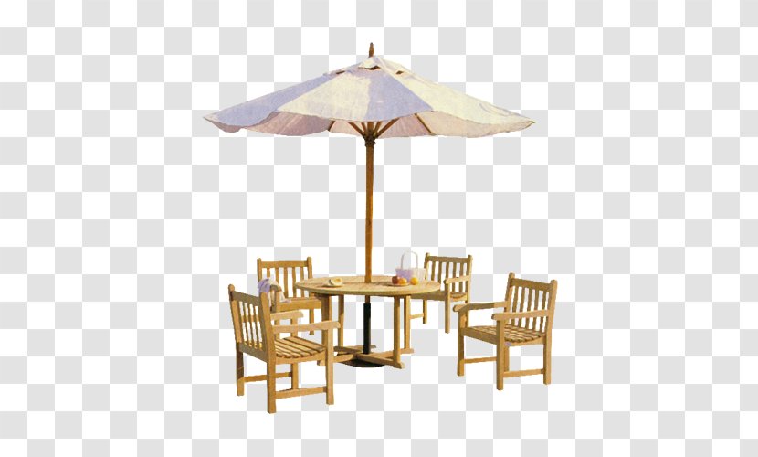 Table Chair Umbrella Bench - Outdoor Furniture - Parasol Transparent PNG