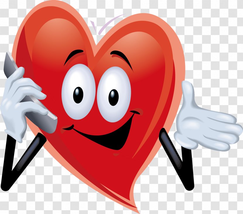 Heart Humour Valentine's Day Clip Art - Call Cartoon Transparent PNG