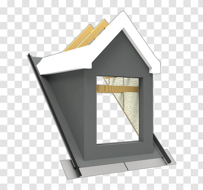 Window Dormer Flat Roof Building - Pitch Transparent PNG