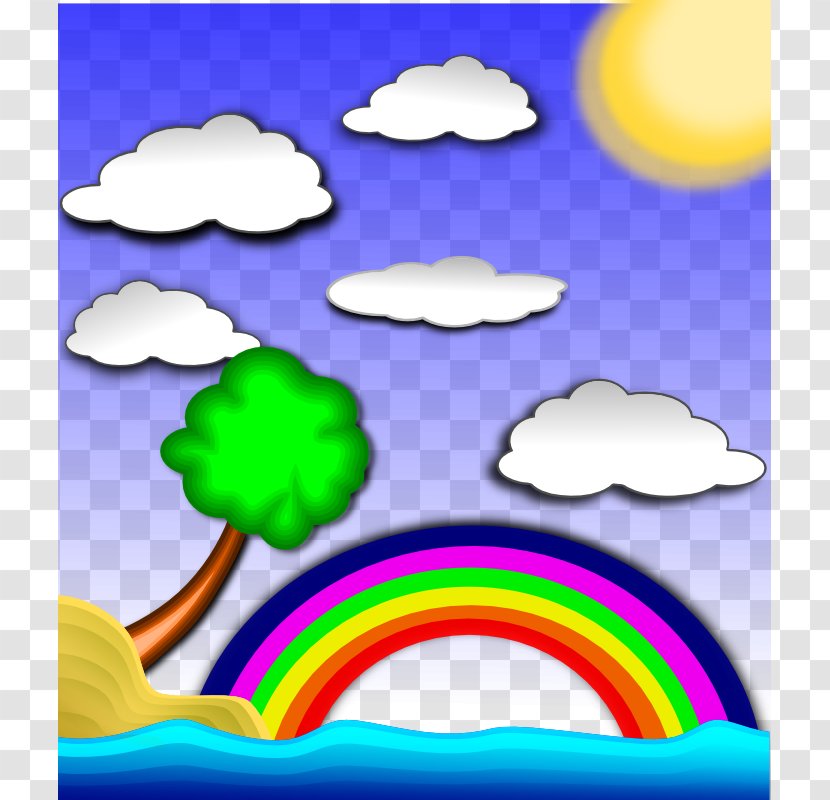 Beach Rainbow Clip Art - Stockxchng - Scene Pictures Transparent PNG