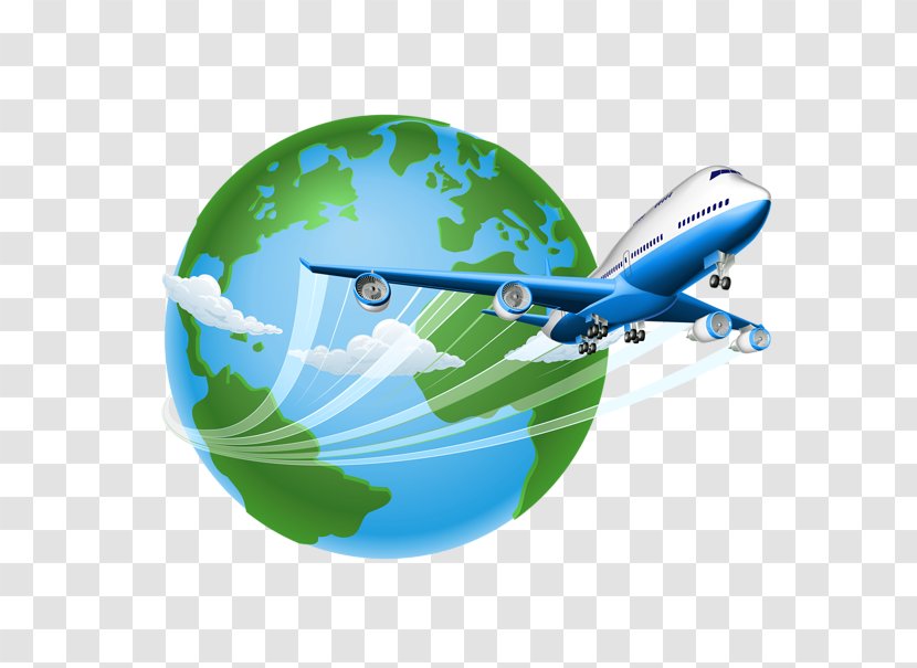 Airplane Aircraft Flight Air Travel Vector Graphics - World Transparent PNG
