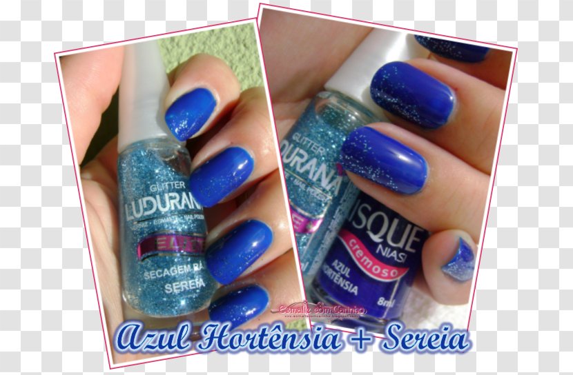 Cobalt Blue Nail Polish Cosmetics - Physical Intimacy - Hortensia Transparent PNG