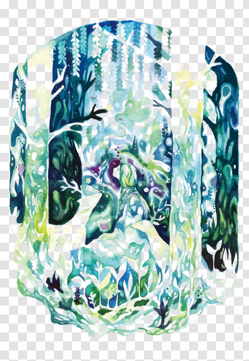 Drawing Watercolor Painting DeviantArt Illustration - Animation - Vector Forest Transparent PNG