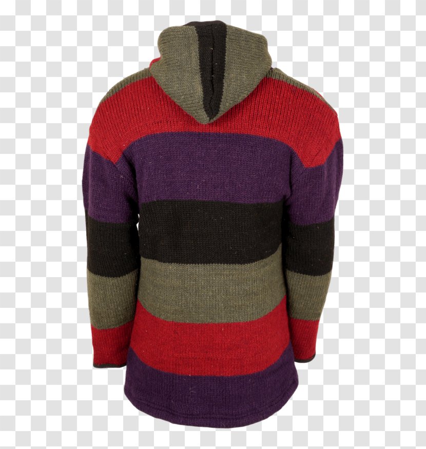 Hoodie Bluza Sweater Jacket - Woolen - Purple Stripes Transparent PNG
