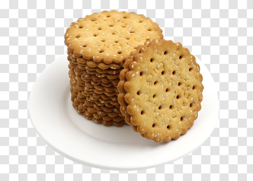 Graham Cracker Cookie Biscuit Food - A Plate Of Biscuits Transparent PNG