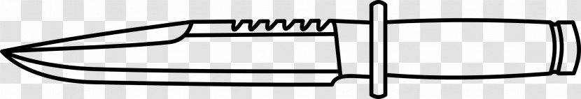 Knife Black And White Hunting & Survival Knives Transparent PNG