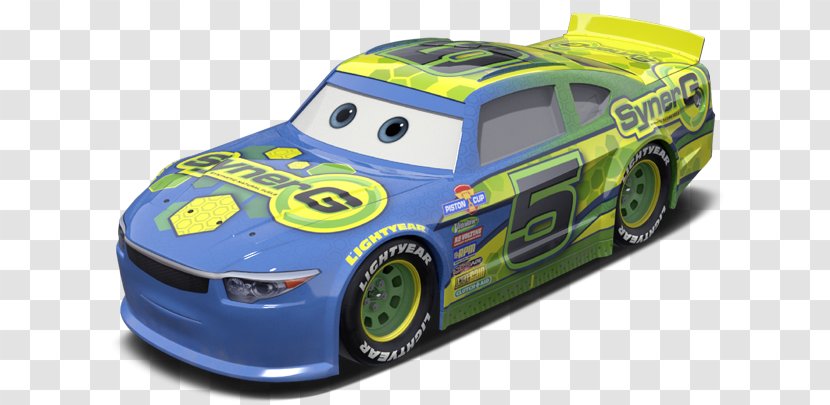 World Of Cars Lightning McQueen Compact Car - Yellow Transparent PNG