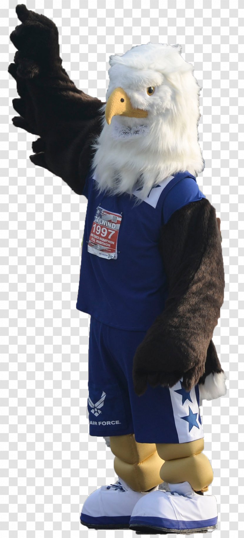 Bird Of Prey Cobalt Blue Mascot Costume Transparent PNG