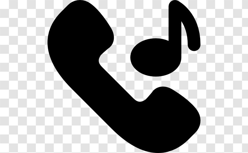 Telephone Call Mobile Phones Ringing - Monochrome - Receiver Transparent PNG