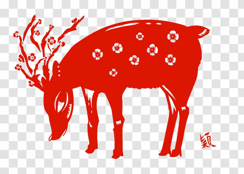 Reindeer Clip Art Antler Christmas Ornament Day - Character Transparent PNG