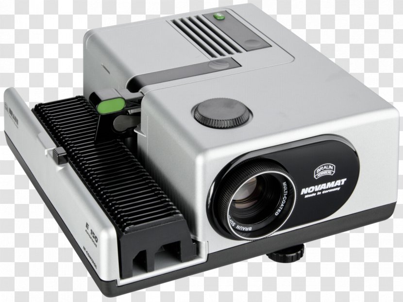 Photographic Film Slide Projectors Braun Novamat E 130 AF 2,8/85 Hardware/Electronic Reversal - Electronic Device - Projector Transparent PNG