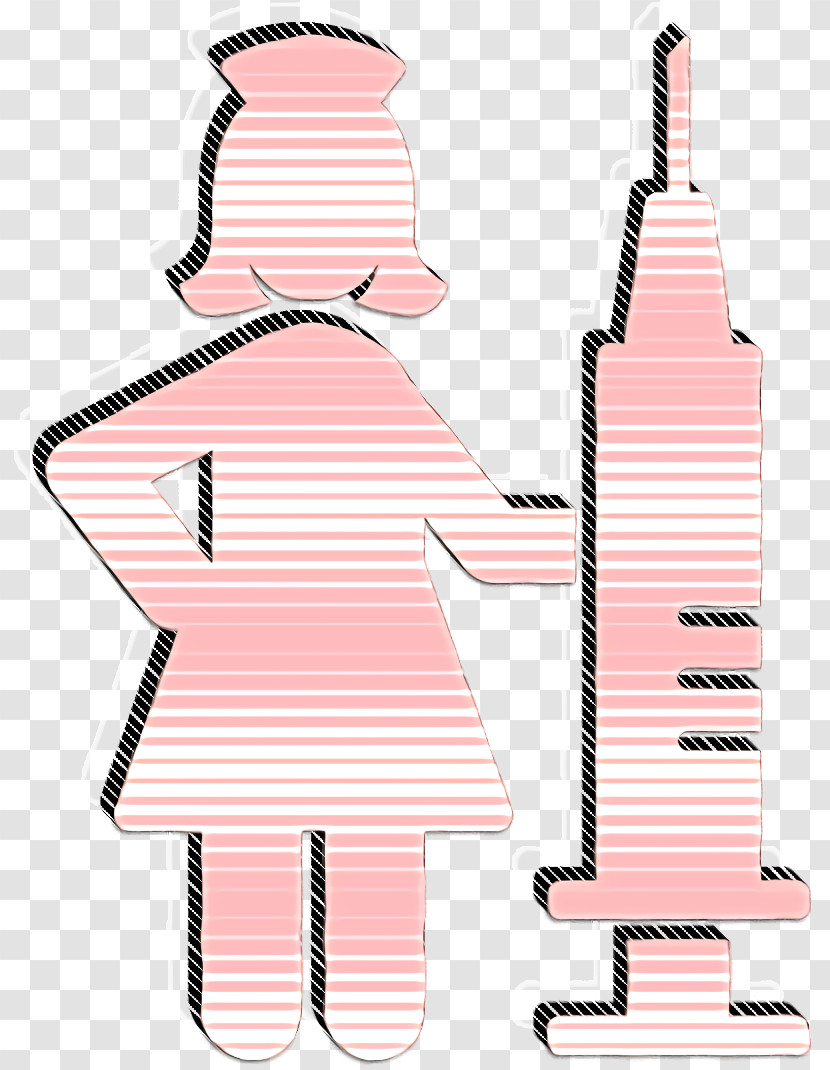 Nurse Icon Nurse With Syringe Icon Working Women Icon Transparent PNG
