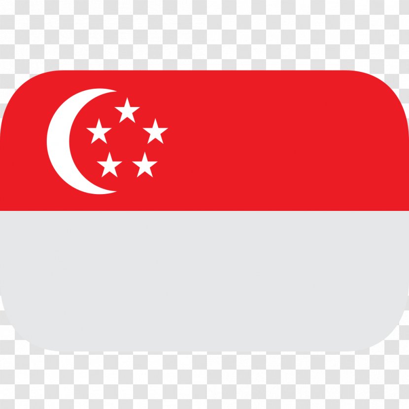 Flag Of Singapore Rectangle Area - SINGAPORE Transparent PNG