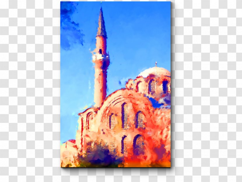 Sultan Ahmed Mosque Painting Drawing Oil Paint Ooo 