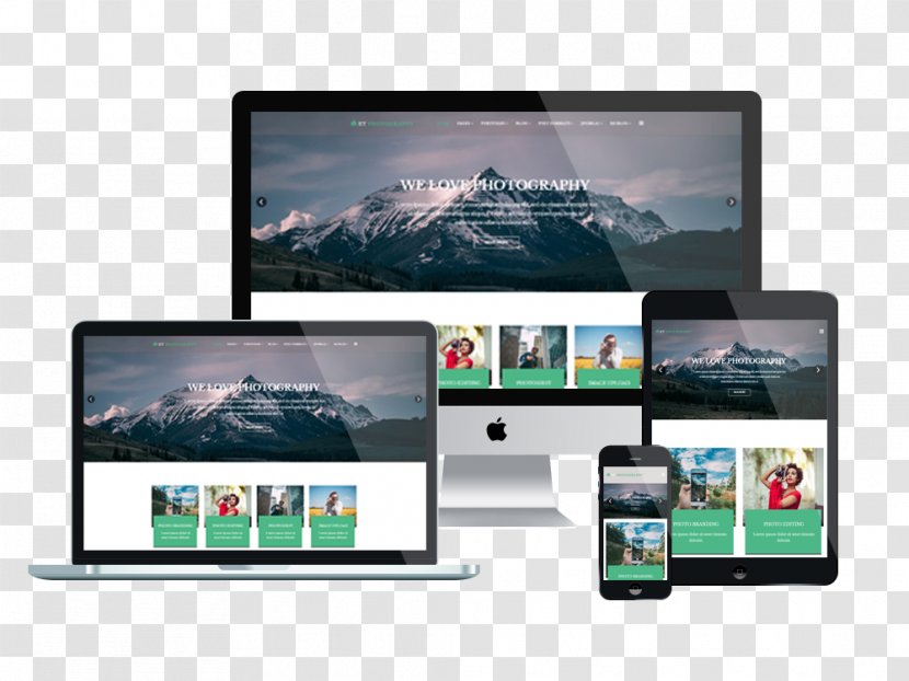 Responsive Web Design Joomla Template Bootstrap - Photography Download Transparent PNG