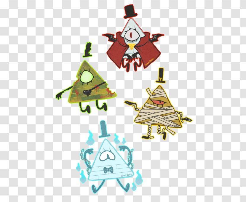 Bill Cipher Robbie Art Dipper Pines Mabel - Christmas - Vampire Transparent PNG