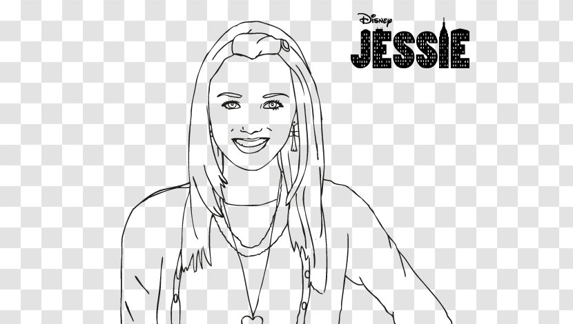 Hey Jessie Disney Channel Coloring Book Television Show - Cartoon - Emma Wiggle Transparent PNG