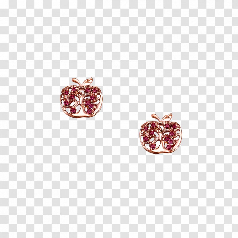 Earring Jewellery Ruby Gemstone Sterling Silver - 水果party Transparent PNG