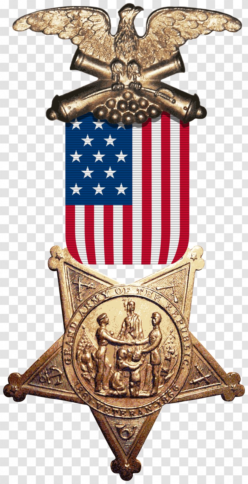 American Civil War Grand Army Of The Republic Union Sons Veterans - Badge - United States Transparent PNG