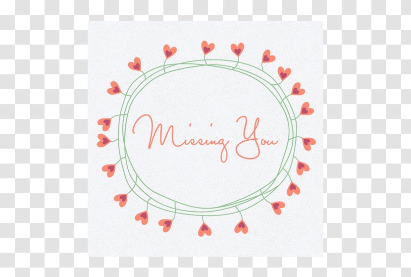 Greeting & Note Cards Tableware Font - Oval - Missyou Transparent PNG