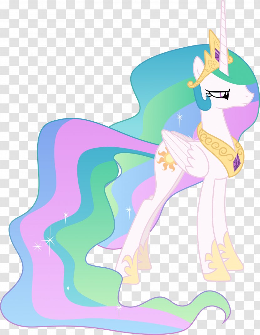 Princess Celestia Luna Digital Art Illustration - Frame - Angry Transparent PNG