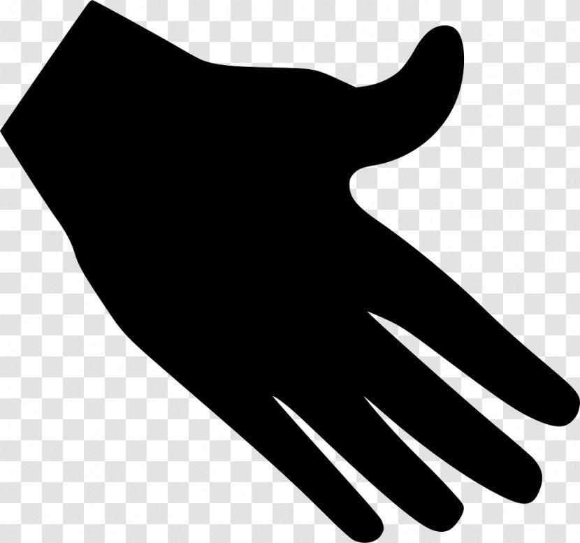 Clip Art Thumb Silhouette Glove Line - Finger Transparent PNG