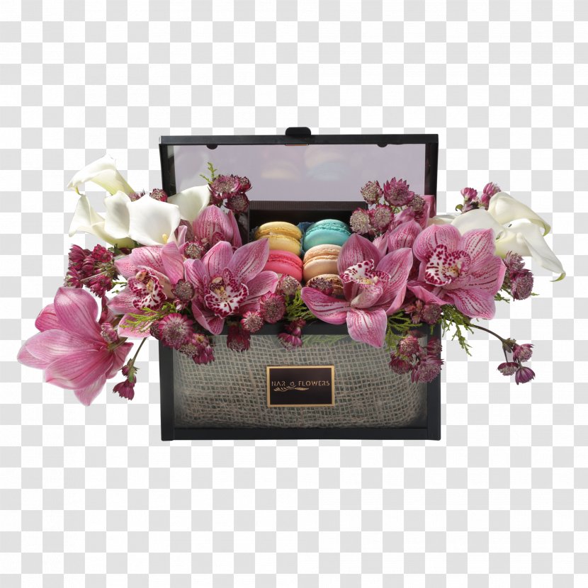 Floral Design Macaron Cut Flowers Pink - Flower - Macarons Transparent PNG