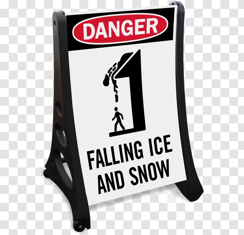 Traffic Sign Warning Car Park Danger Falling Ice - Snow Transparent PNG