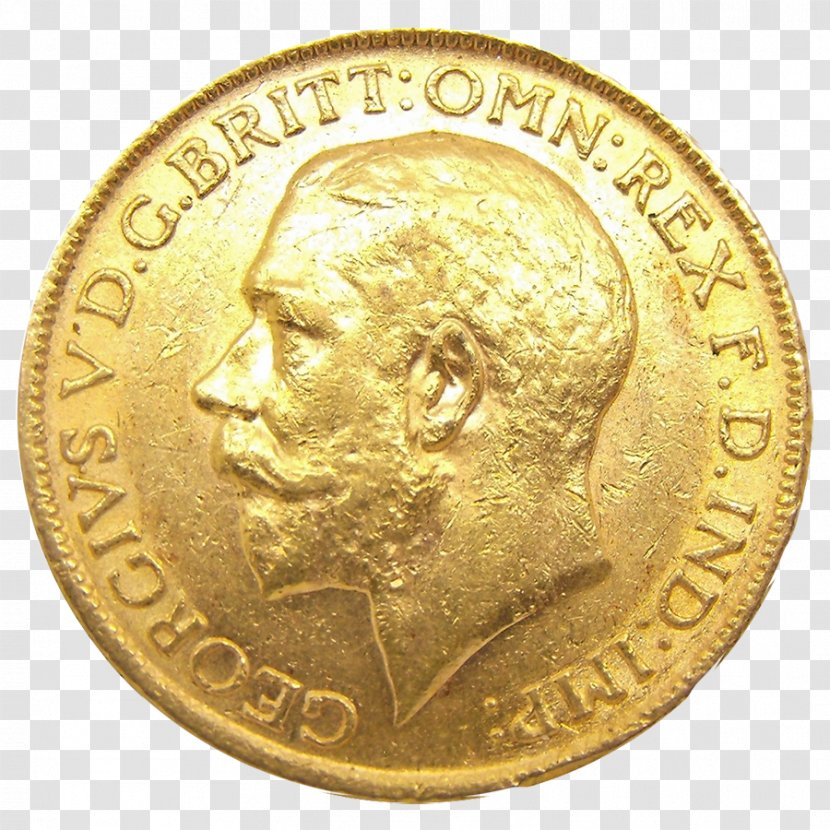 Coin Gold United Kingdom Perth Mint Sovereign - Money Transparent PNG