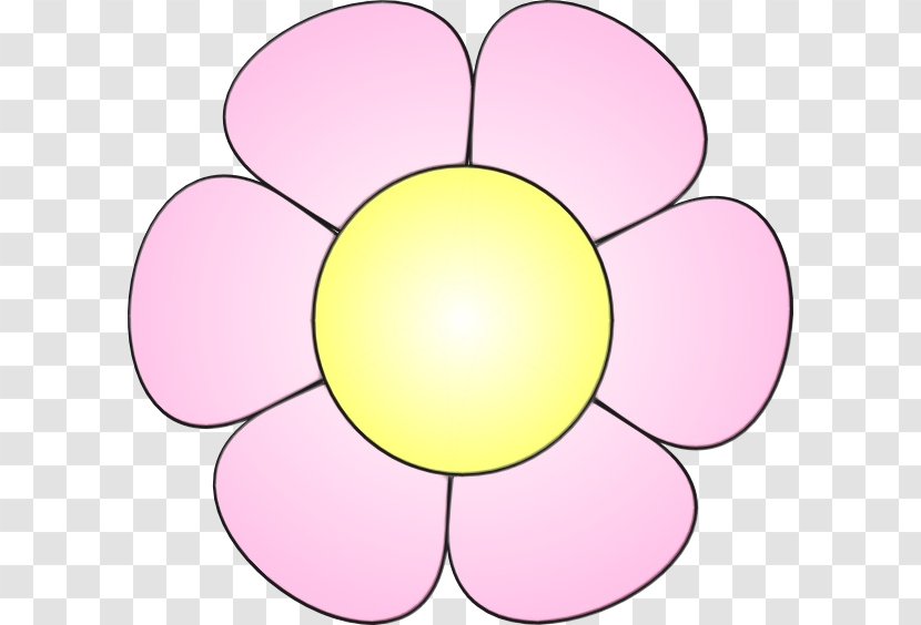 Pink Flower Cartoon - Plant - Sticker Transparent PNG