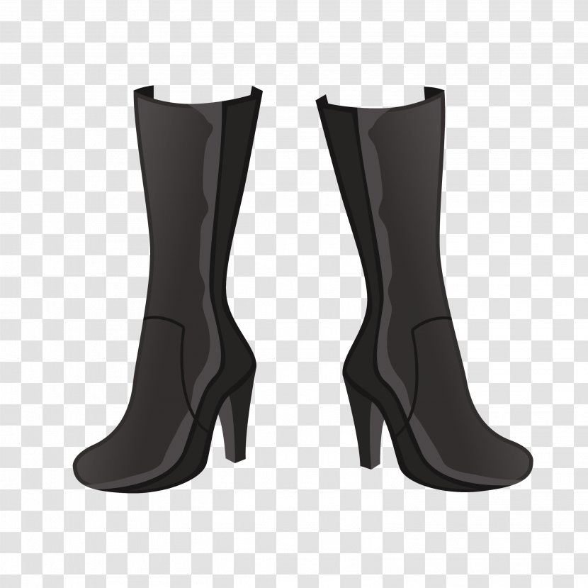 Riding Boot Shoe High-heeled Footwear - Boots Transparent PNG