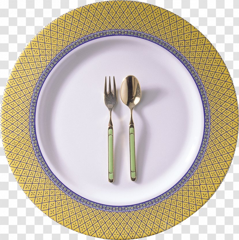 Plate Fork Napkin Spoon - Tableware - Image Transparent PNG