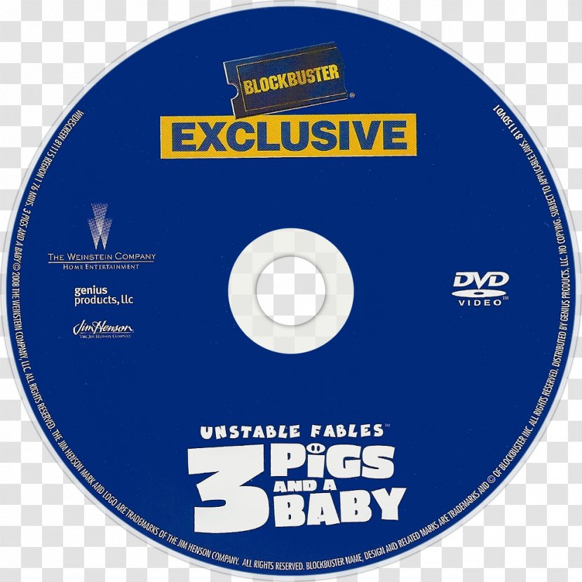 Compact Disc Unstable Fables Brand Disk Storage - Label - Baby Tv Transparent PNG