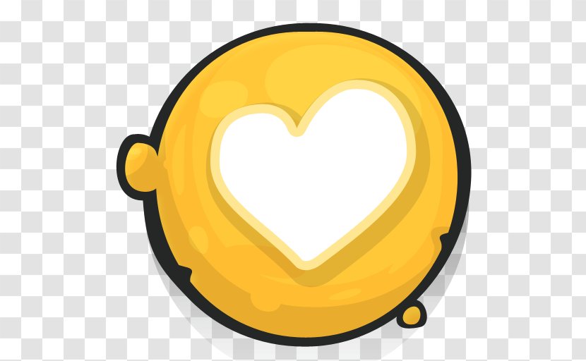 Download - Yellow - Heartshape Transparent PNG