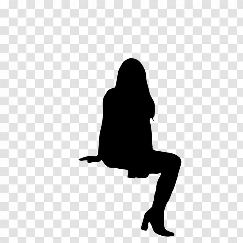 Silhouette Sitting Graphic Design - Manspreading - Picture Transparent PNG