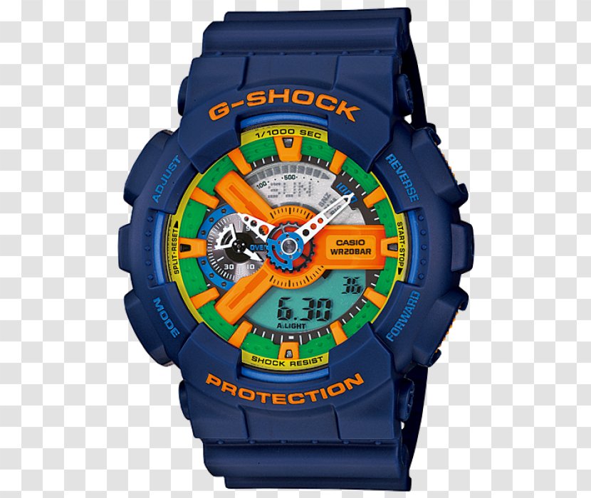 G-Shock GA110 Watch Casio Blue - Movement Transparent PNG