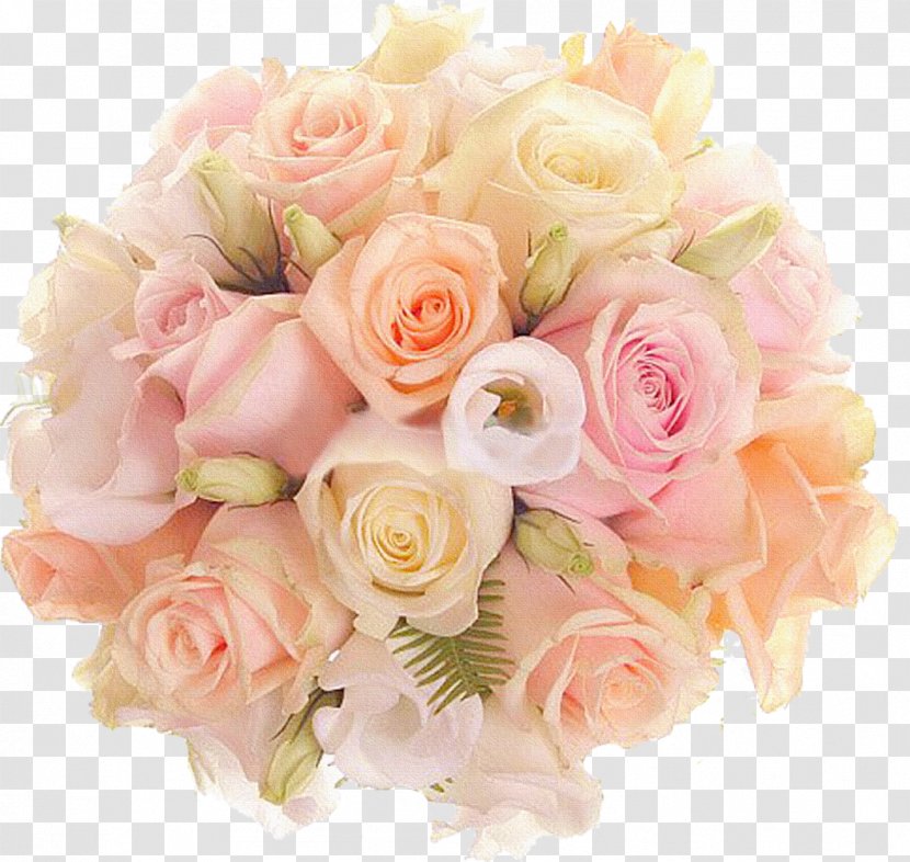 Flower Bouquet Bride Clip Art - Garden Roses Transparent PNG