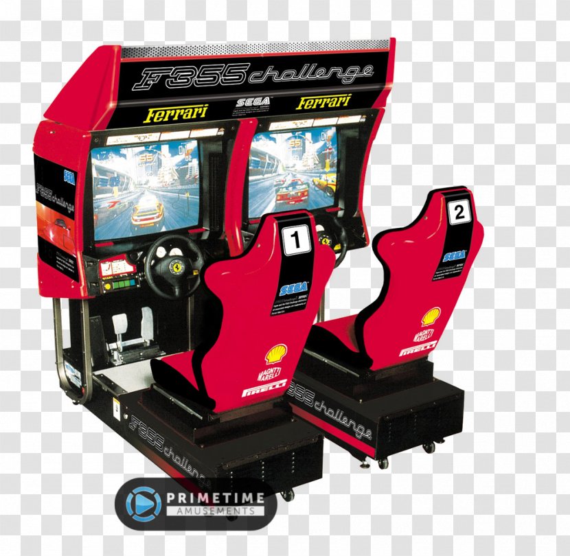F355 Challenge Ferrari Car Arcade Game - Electronic Device Transparent PNG
