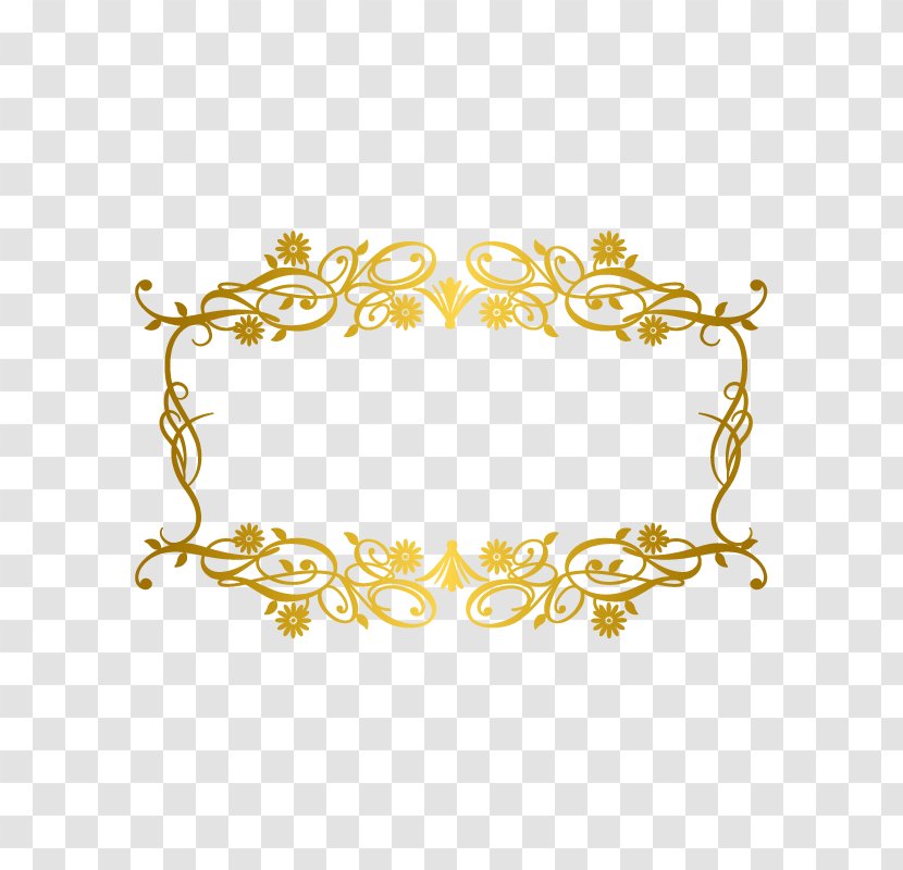 Picture Frame Gold - Leaf - Pattern Transparent PNG