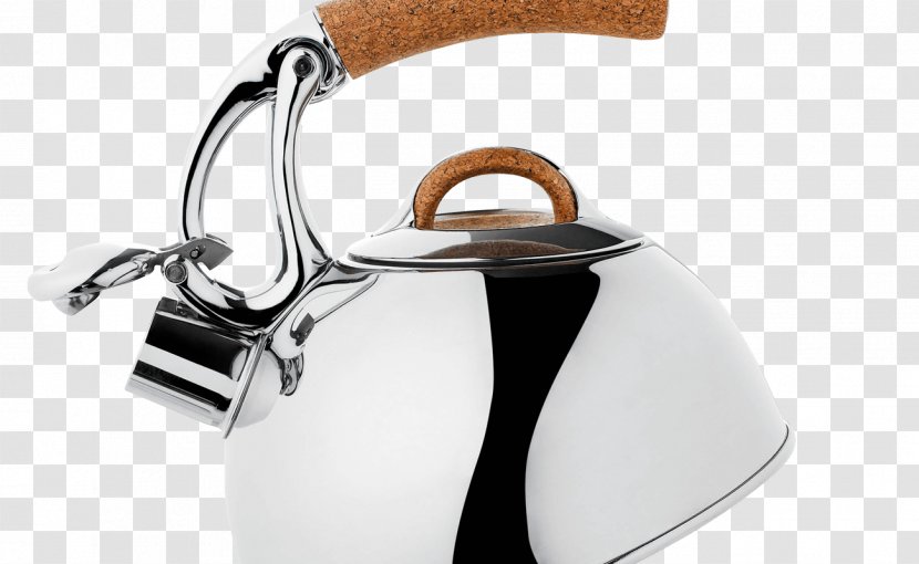 Kettle Teapot Stainless Steel Brushed Metal - Whistling Transparent PNG