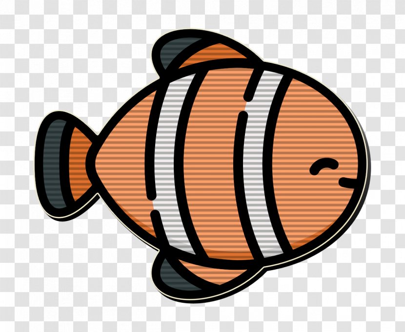 Tropical Icon Ocean Clown Fish - Butterflyfish Pomacentridae Transparent PNG