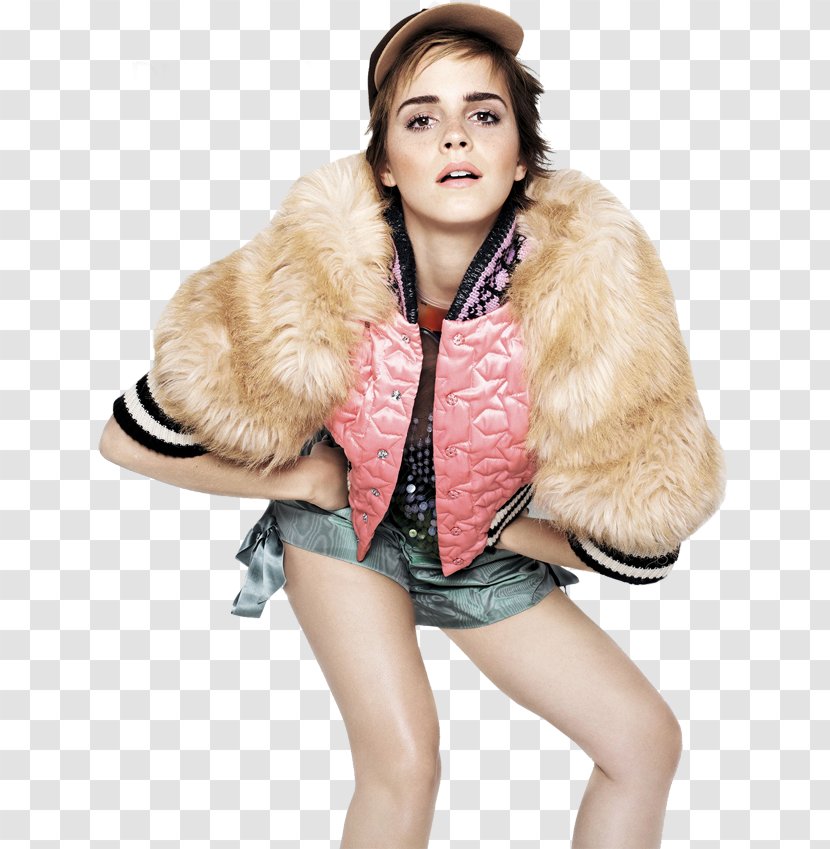 Emma Watson Elle Photo Shoot Art - Watercolor - Stone Transparent PNG