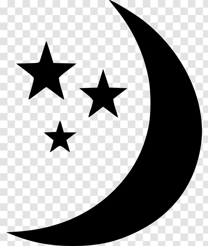 Black And White Crescent - Artwork - Drawing Transparent PNG