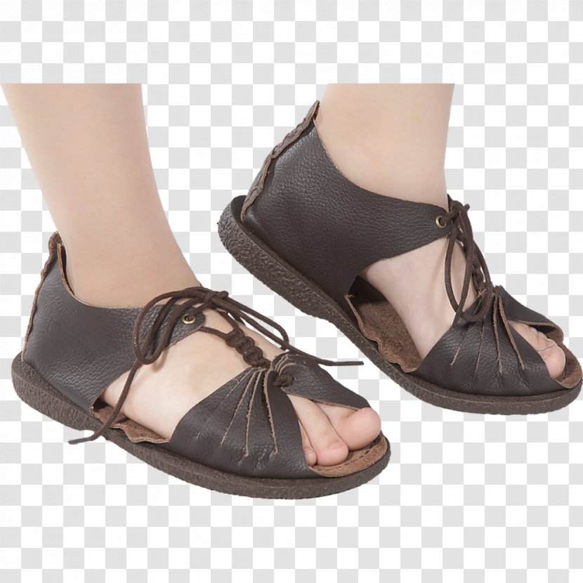 Sandal High-heeled Shoe Brown Coffee - Footwear Transparent PNG