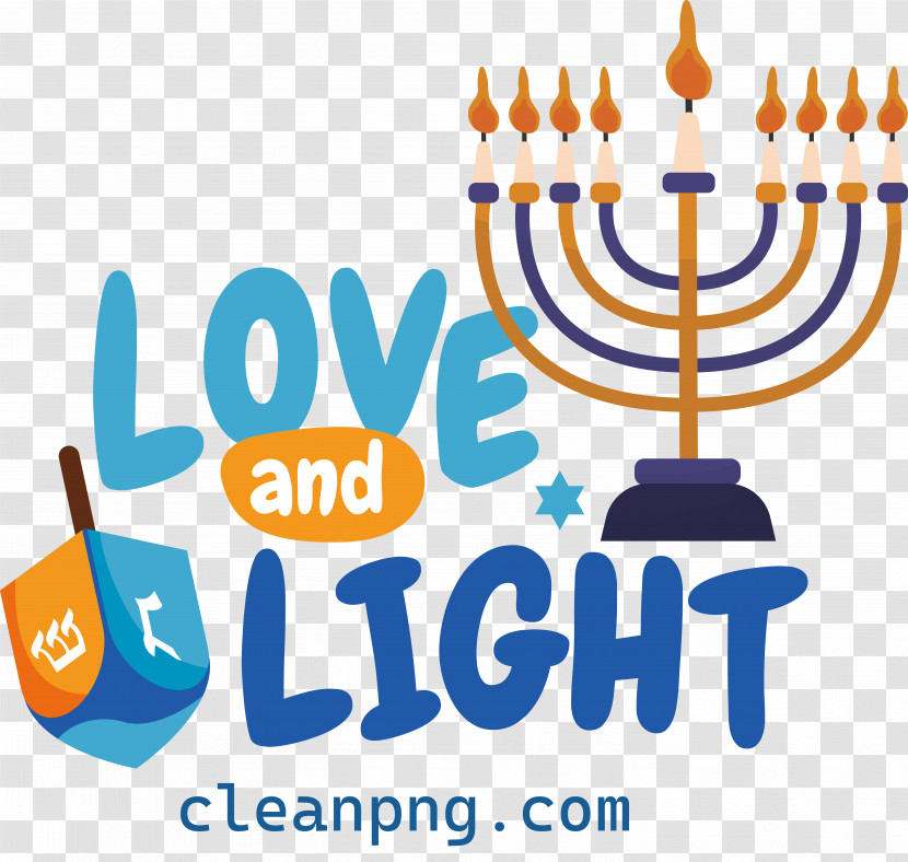 Happy Hanukkah Love Light Transparent PNG