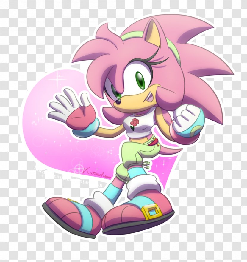 Sonic The Hedgehog Amy Rose Universe Art - Heart Transparent PNG